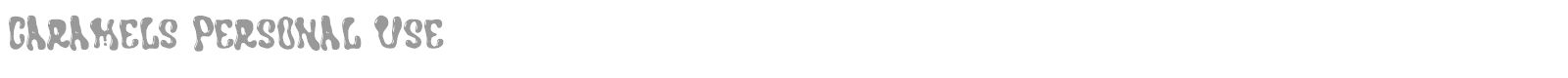 Caramels font preview